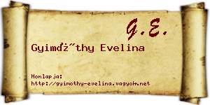 Gyimóthy Evelina névjegykártya